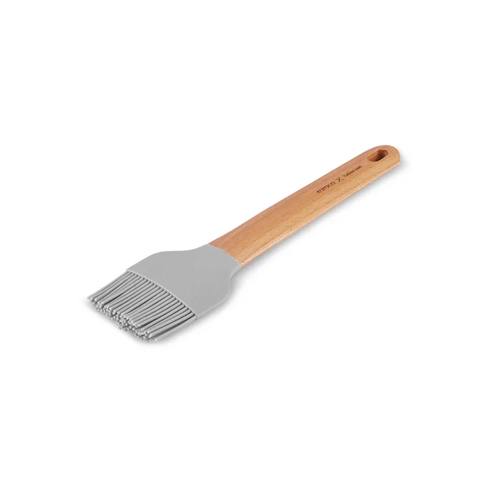 Karaca x Refika Wooden Handle Silicone Brush, Gray - Image 4
