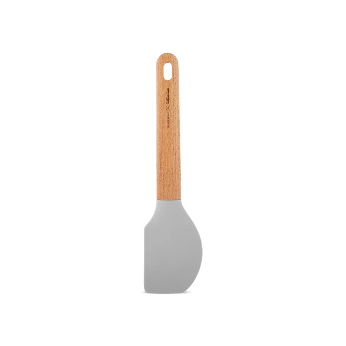 Karaca x Refika Wooden Handle Silicone Spatula, Gray - Image 5