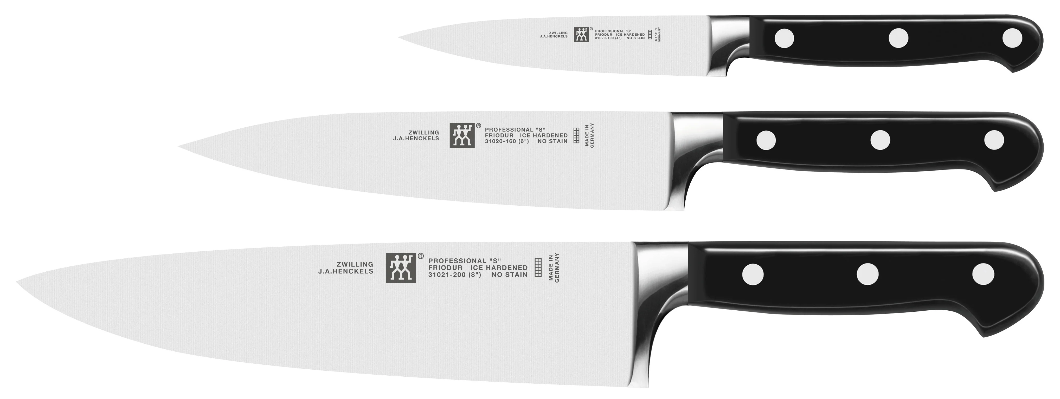 Zwiling 3-Piece Pro Knife Set, Black - Image 4