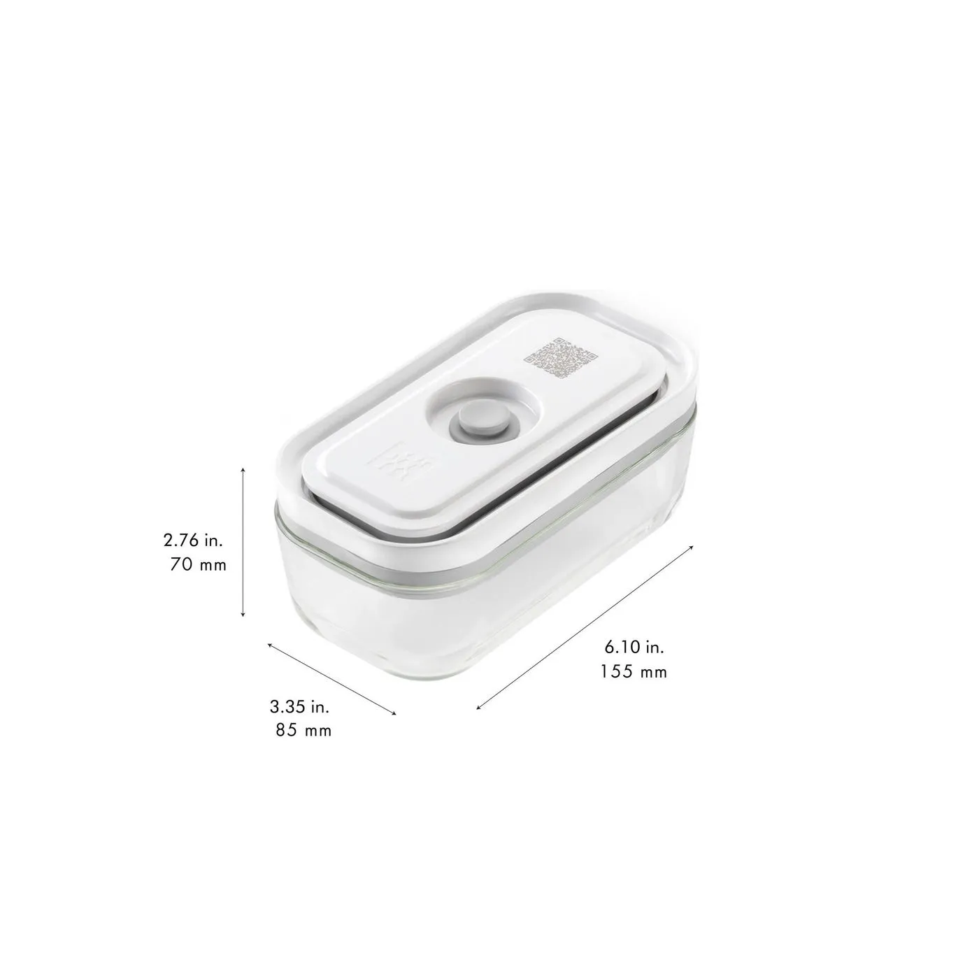 Zwilling Fresh & Save 3 Piece Vacuum Storage Container Set, White - Image 11