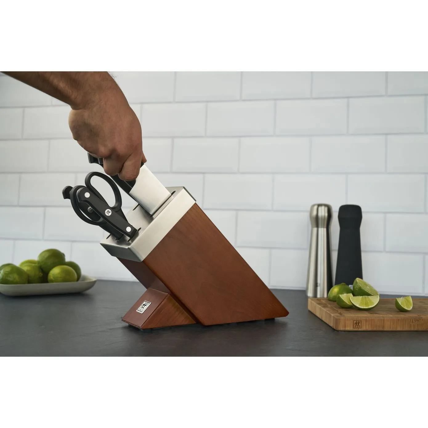 Zwilling Gourmet 7 Piece Knife Block Set with KiS technology, Black - Image 2
